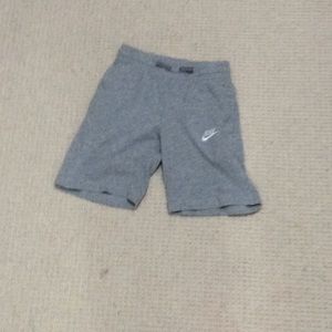 Nike shorts size 8 grey and white